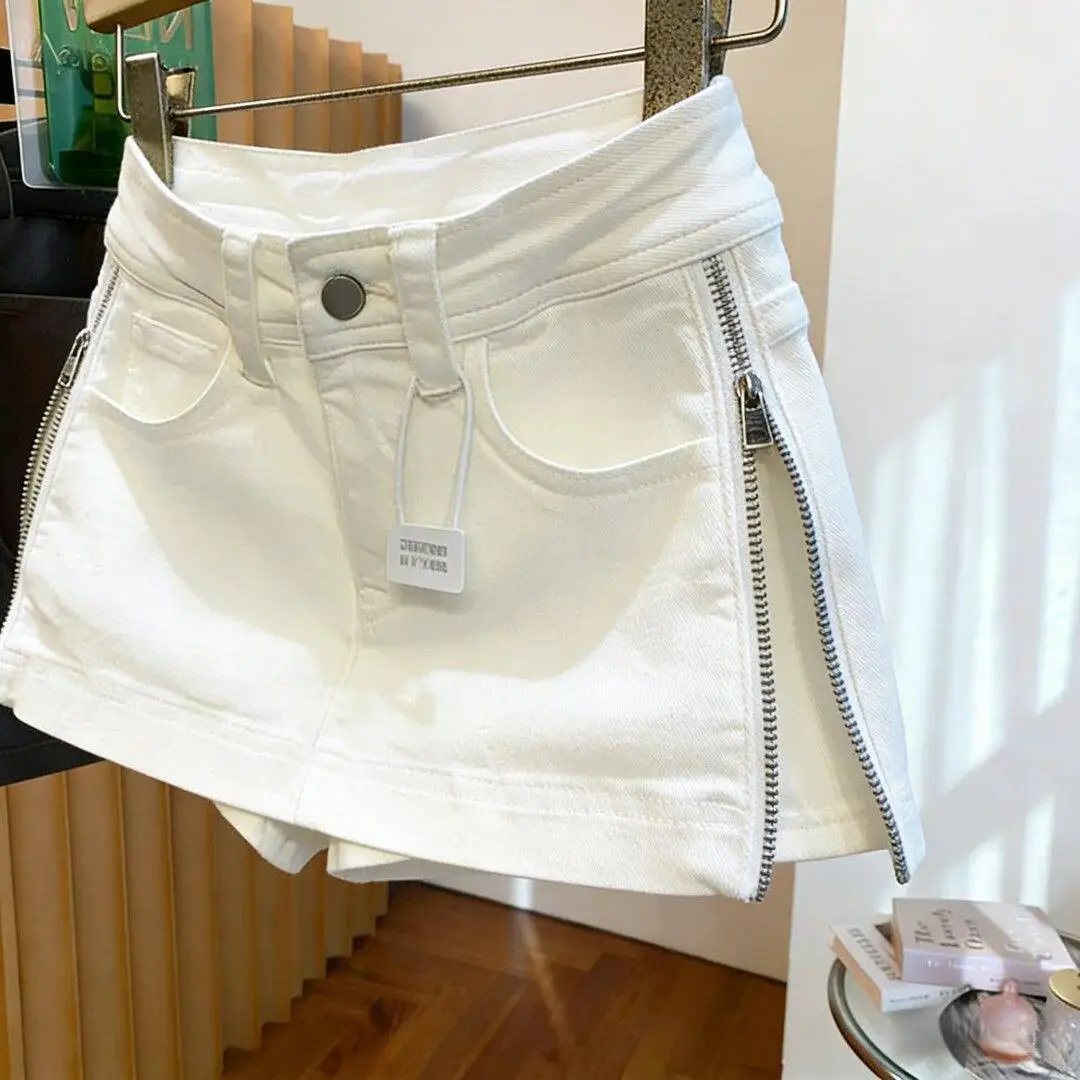 High Waist A-Line Denim  Skirt Women's plus Size Slim Fit Cotton Washed H-Shape Straight Cut Summer New Arrival