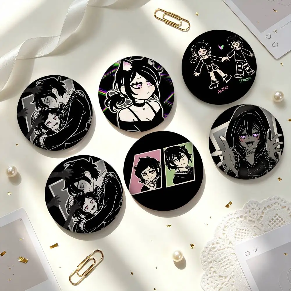 T-The Coffin of Andy and Leyley 25mm 32mm 44mm 58mm 75mm Brooches Badges Pins for Accessories Gift