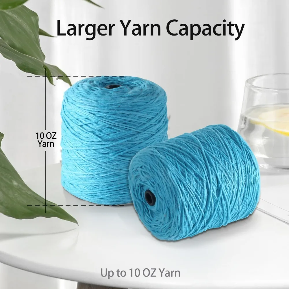 Electric Yarn Winder,Wool Winder for Crocheting,Automatic Yarn Ball Winder Holder Large Capacity 10oz,Yarn Spinner Roller Helper