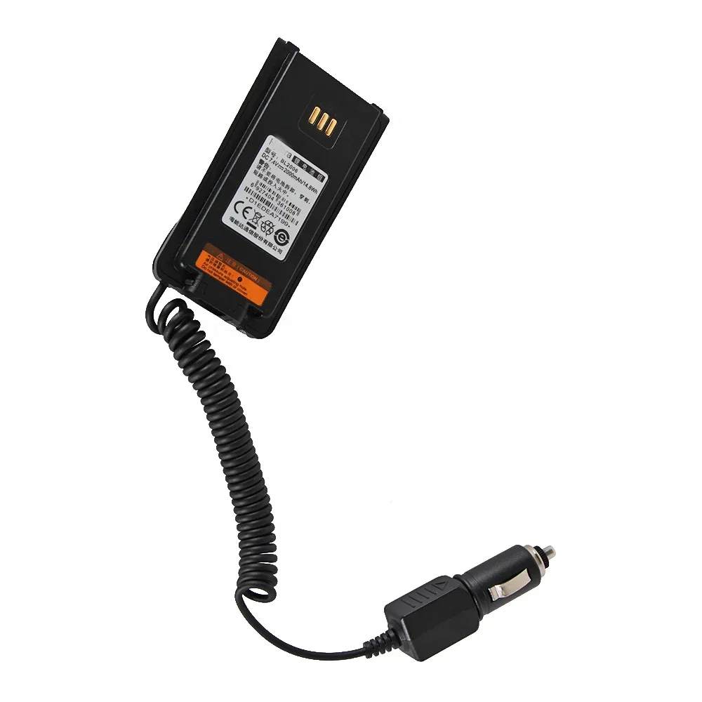 

12V Radio Battery Car Charger Eliminator Adapter For Walkie Talkie HYT Hytera PD700 PD780G PD780 BL2006 7.4V 2500mah Battery