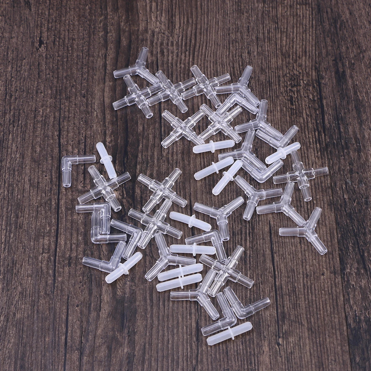 

40pcs Air Connector Set for Aquarium Tank Diverter Head Straight Valve Tube Repair Extend Plastic Quality Fish