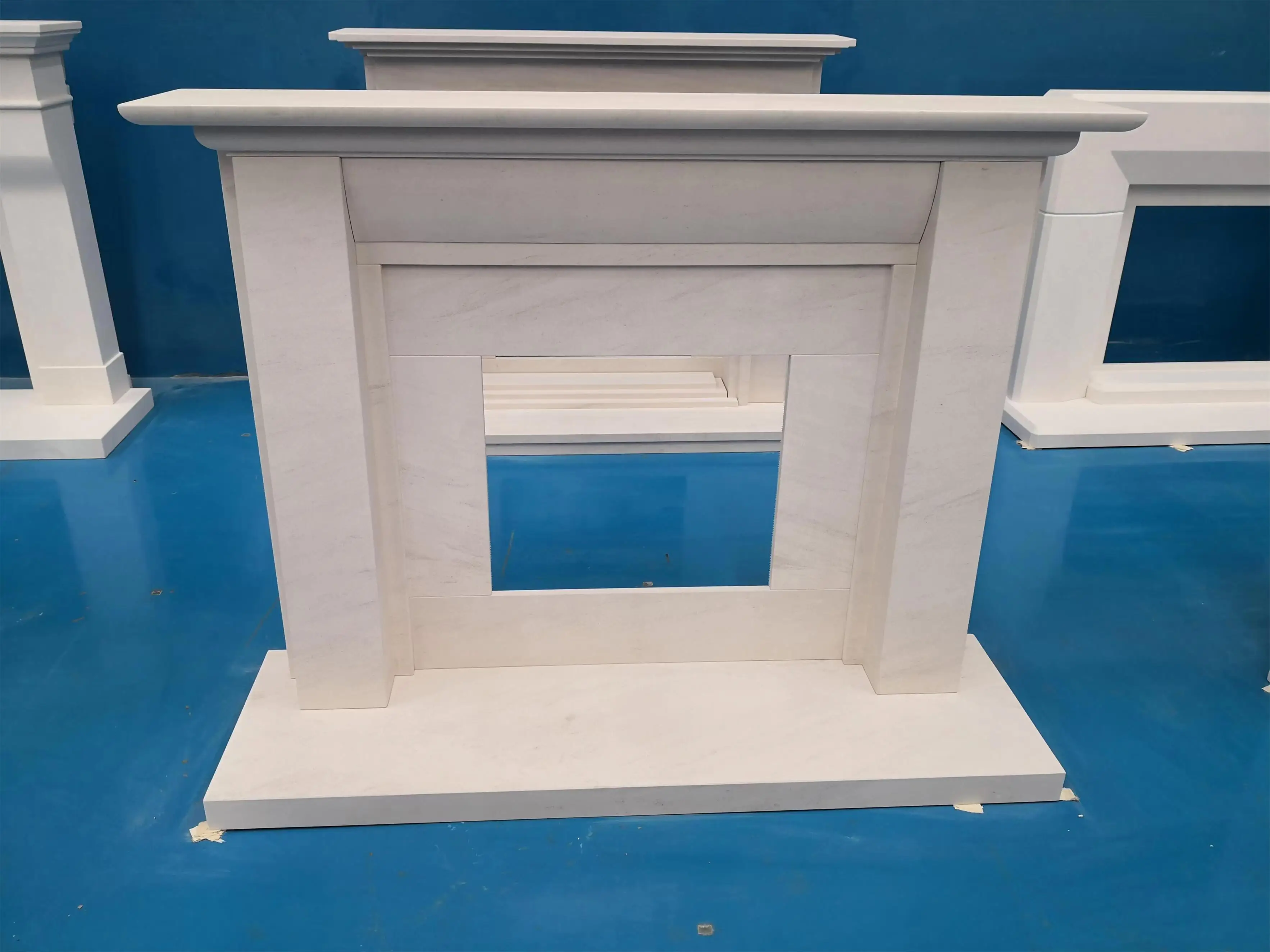 Indoor decorative micromarble stone fireplace surround