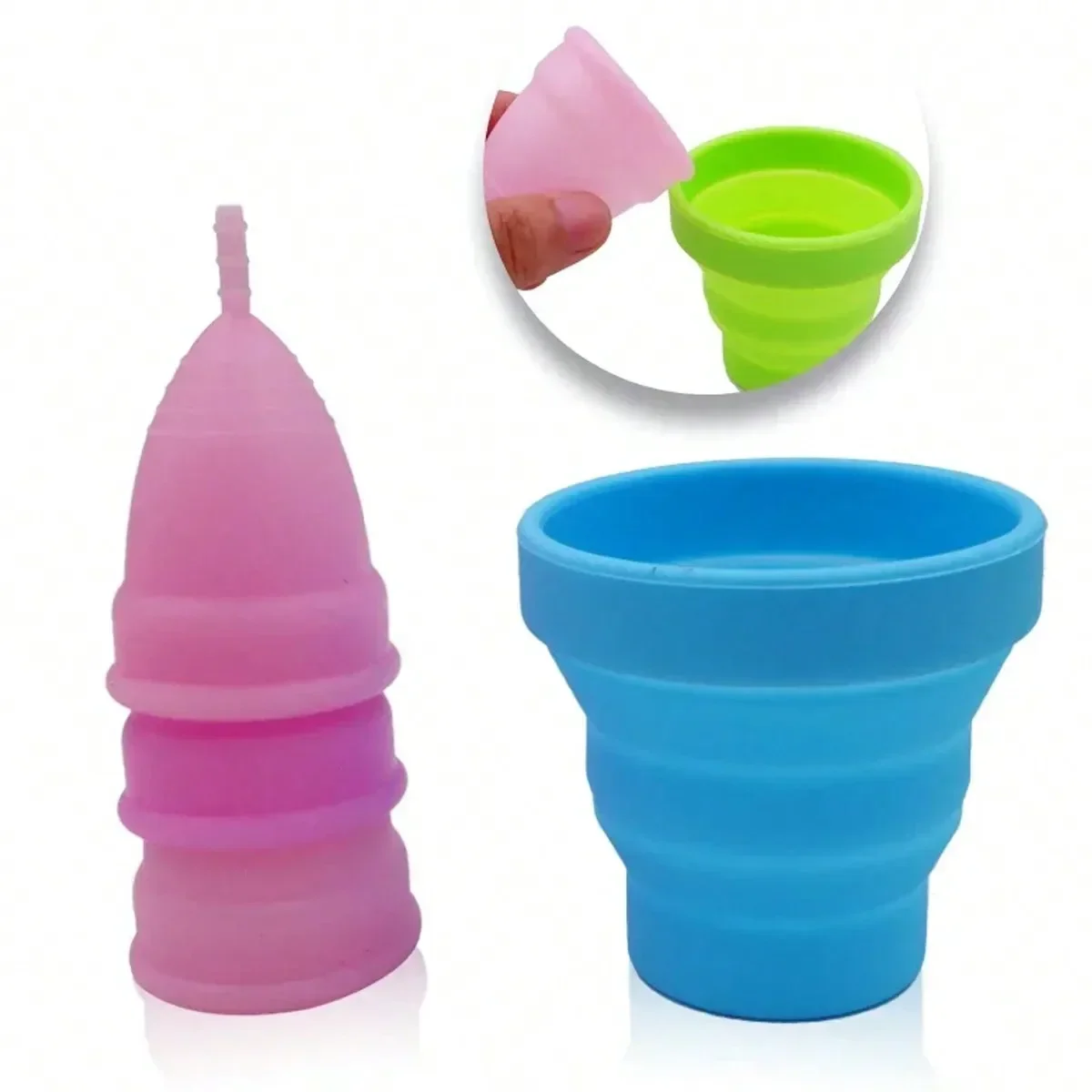 

Reusable Menstrual Cup Sterilizer Collapsible Sterilizing Medical Grade Silicone Cup Feminine Hygiene Lady Cup Sterilizer
