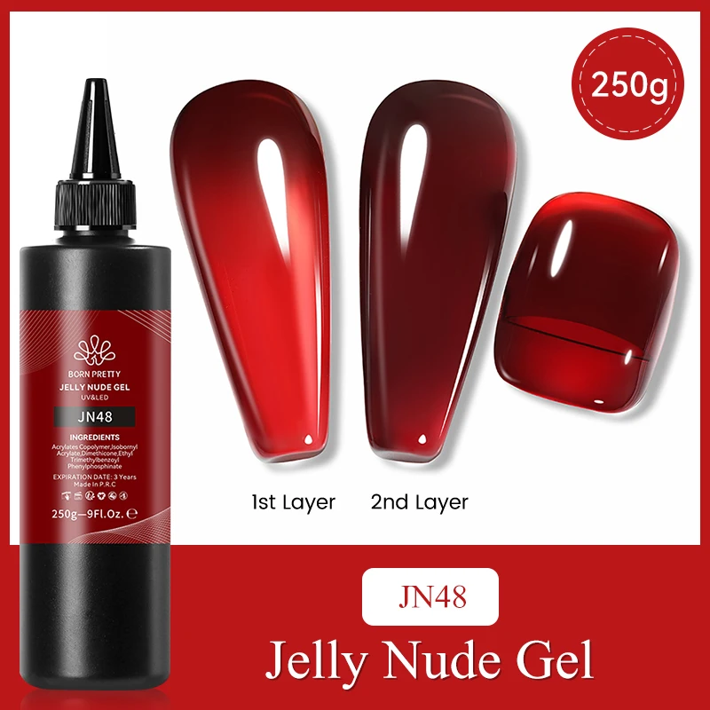 BORN PRETTY 250g Basisgel Super Top Coat Gel Nagellak Matte Top Coat Semi-permanente vernis Losweken UV LED Nagels Manicure