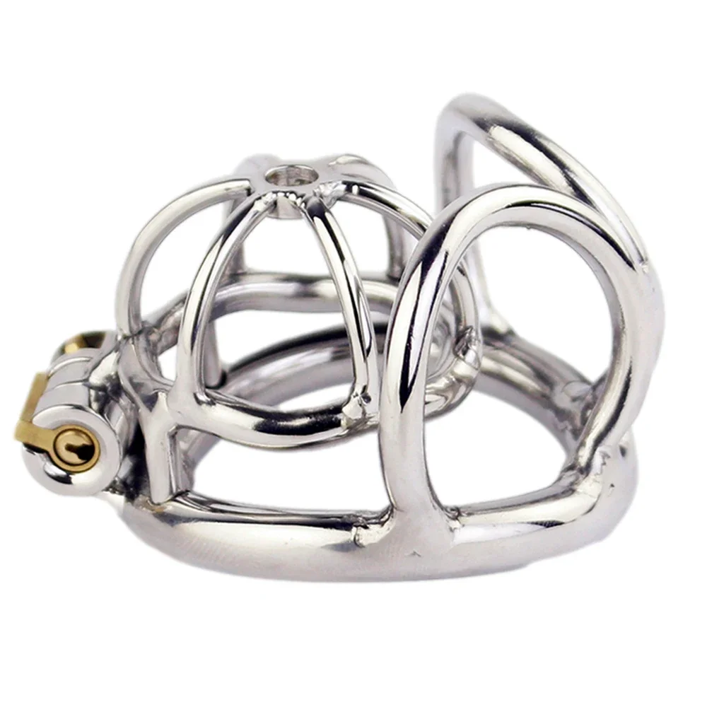 NEW Super Small Chastity Cage Stainless Steel Male Chastity Device With Scrotum Bondage Ring Cock Penis Lock Sex Toys For Men