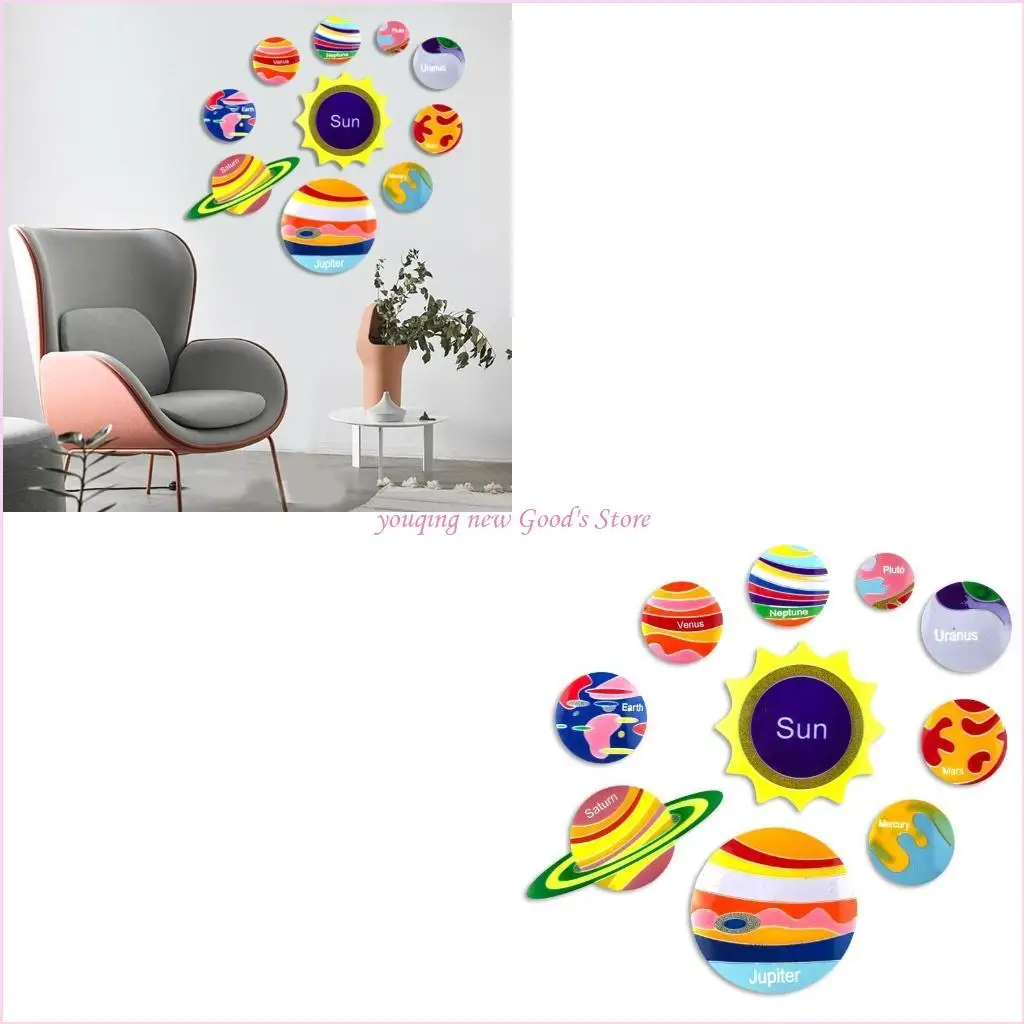 

57QA Planet Decoration Mold Epoxy Silicone Mould Table Soft Ceramic Plaster Ornament Pendant Home Decoration