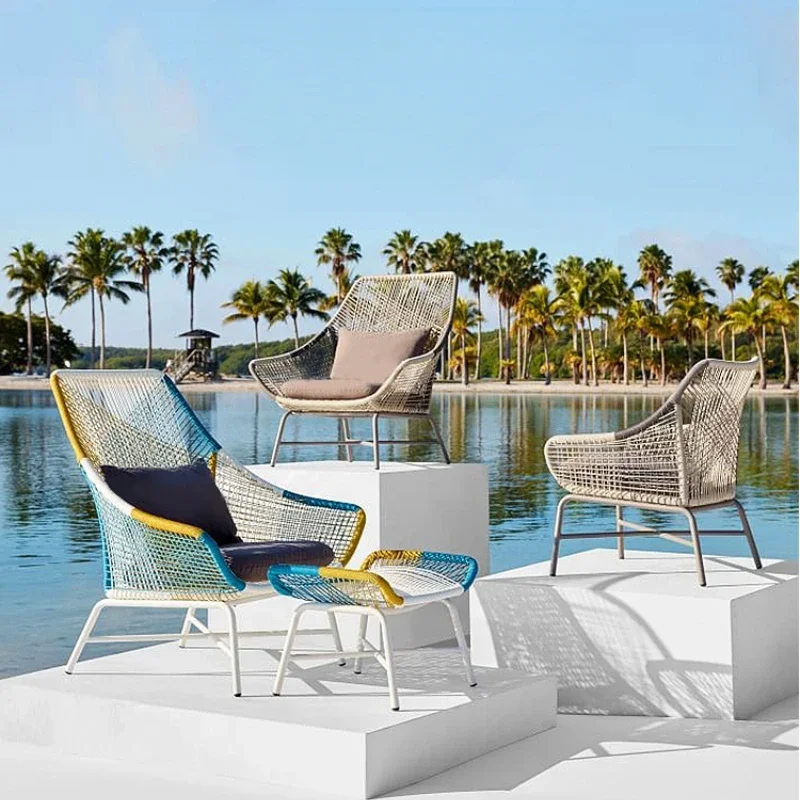 

Designer Modern Dining Chair Nordic Style Relaxing Outdoor Chairs Rattan Sturdy Sillas De Comedor Modernos Luxury Home Furniture