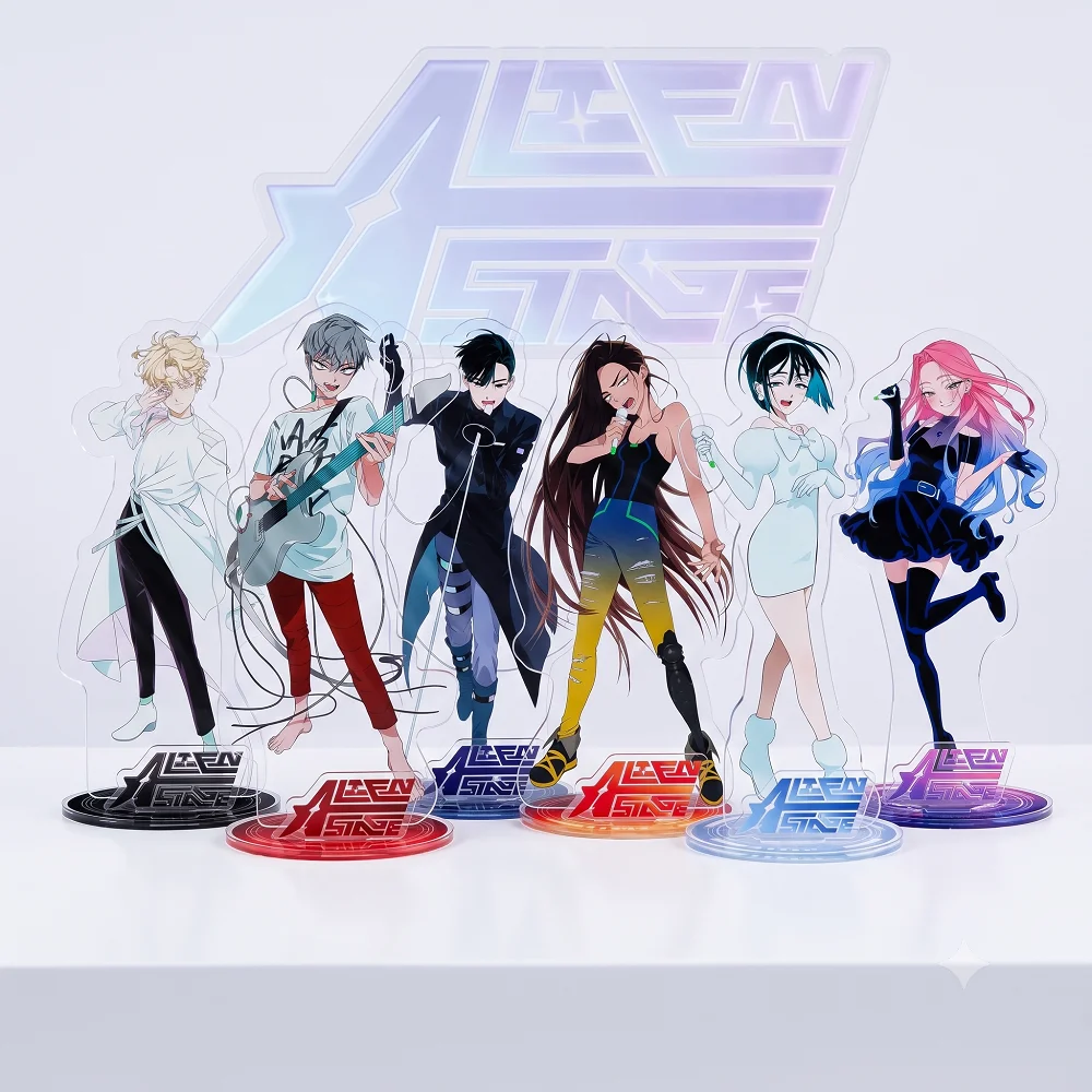 Alien Stage Anime Acrylic Keychain Stand Figure Till Luka Mizi Sua Hyuna Desktop Ornament Collection Gift