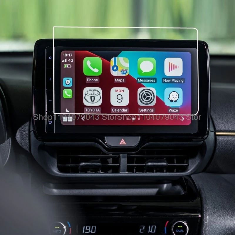 

Tempered glass Screen protector For Toyota Yaris Cross 2023 2021 2022 9inch car gps Navigation LCD screen anti-scratch