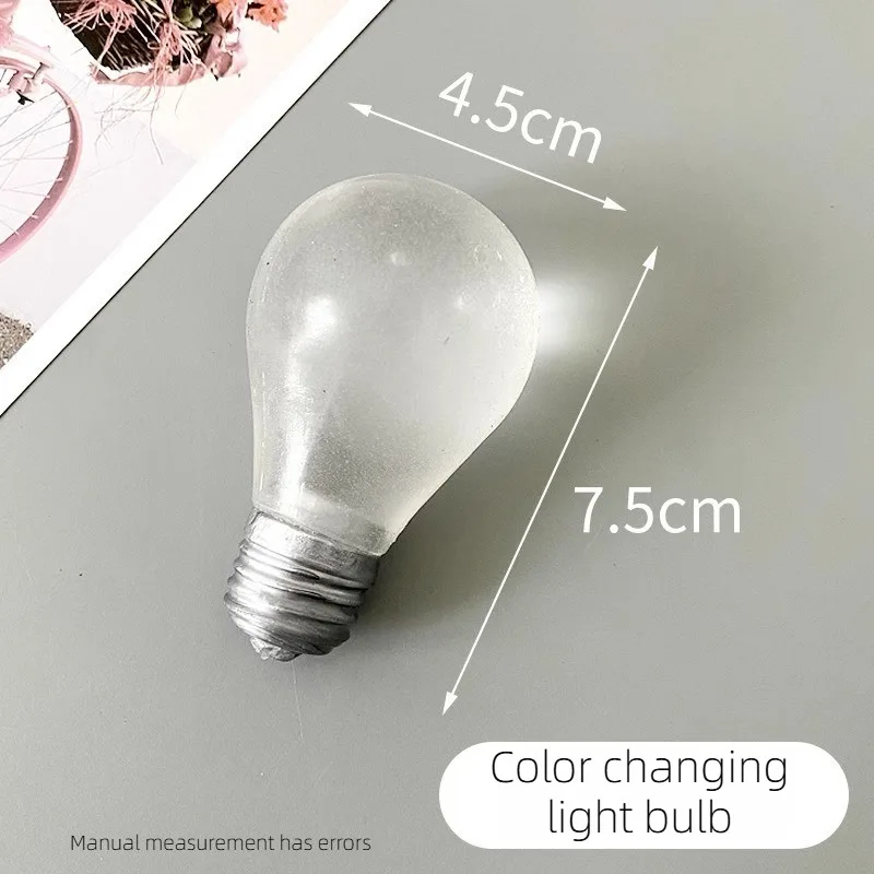 New! High quality For Adults Luminous Light Bulb Maltose Toy Slow Rebound Sensory Squeeze Toy Anti-stress Sensory Toy
