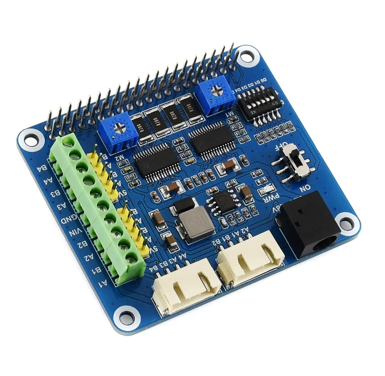 Waveshare Stepper Motor HAT for Raspberry Pi Drives Two Stepper Motors Up To 1/32 Microstepping