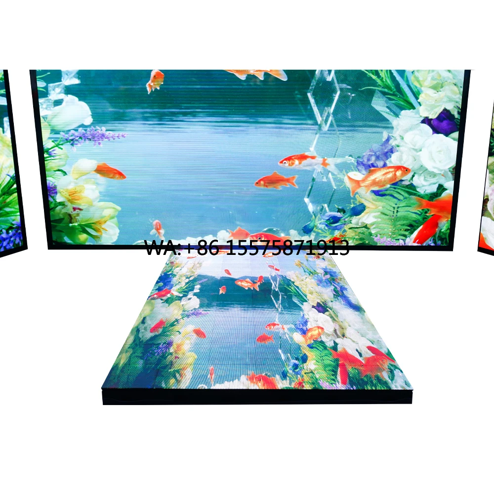 

Customizable LED Dance Floor Panels Stage Rental Display P3.91 P4.81 LED Floor Tile Screen
