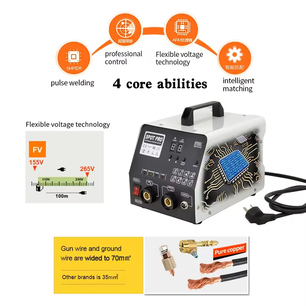 

M95E Sheet metal repair hine Shaping hine Data recovery Car depression Repair tool Artifact seamless putty-free meson hine