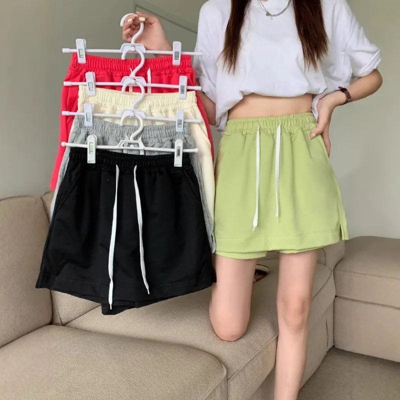 

Two In One Skirt Shorts Women Summer High Waist Slim Casual Versatile