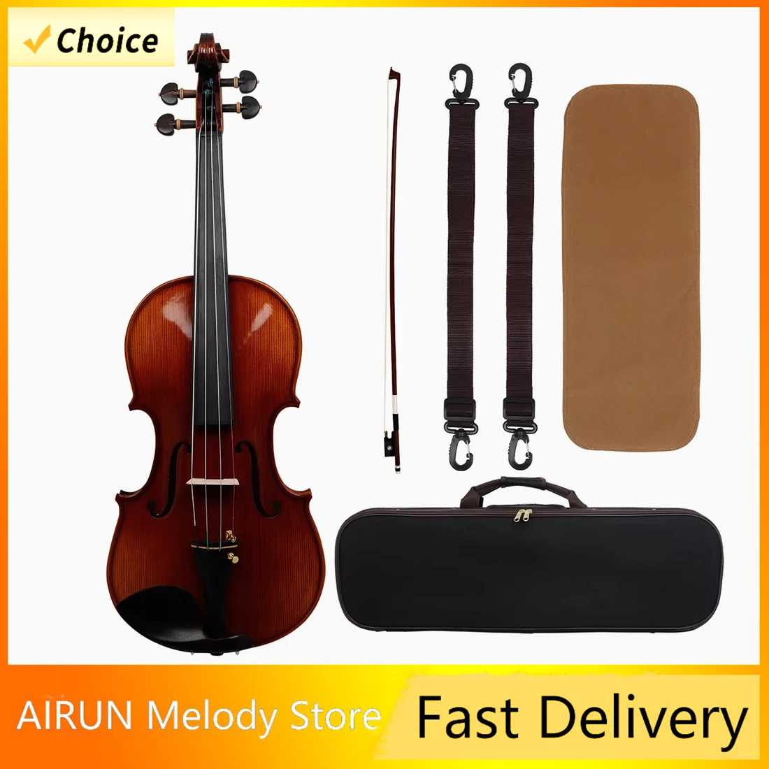 

Скрипка Astonvilla 4/4 AV-901, темно-красная скрипка премиум-класса с натуральным тигровым узором, нижняя пластина, подходит для любителей музыки