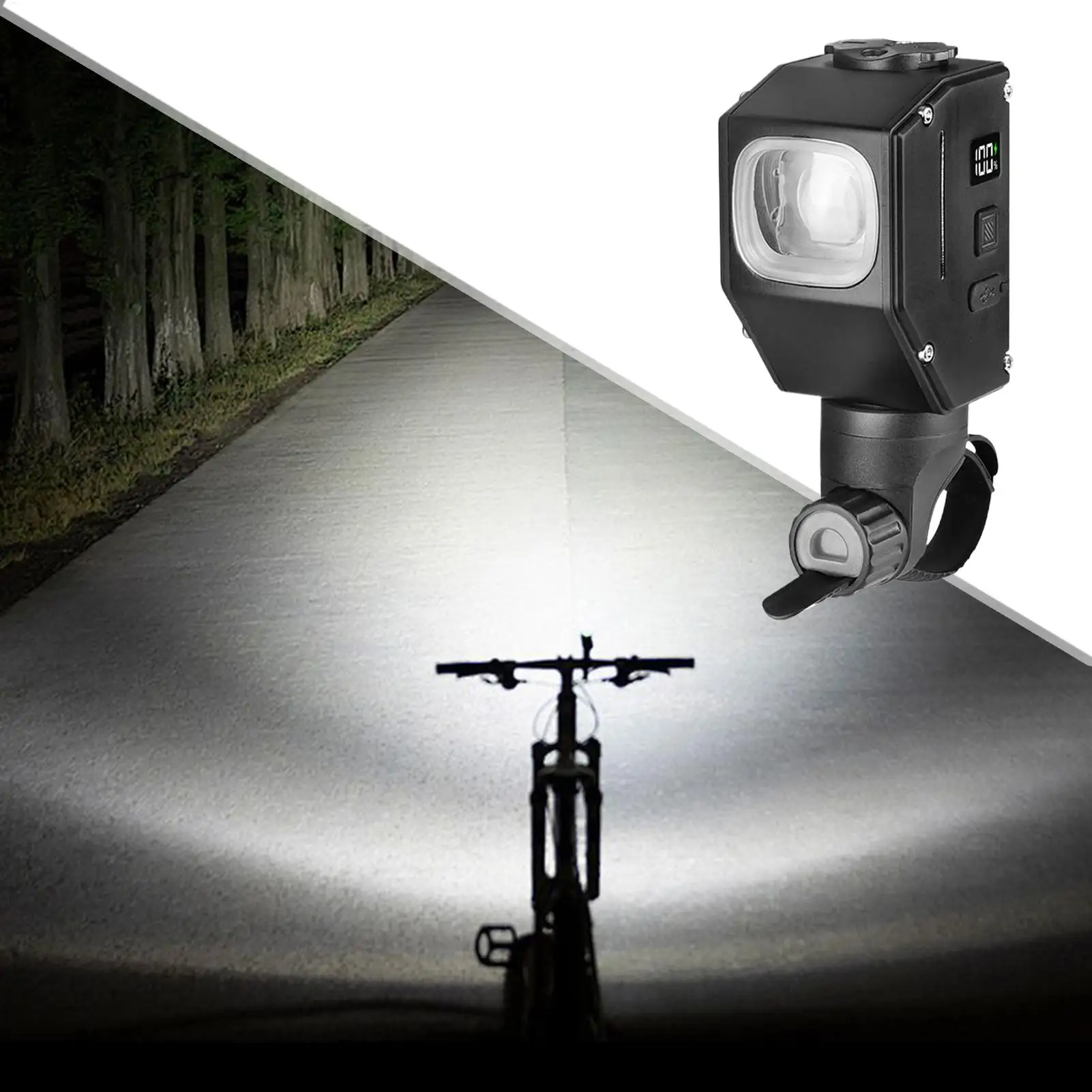 مصباح أمامي للدراجة 2000 لومن لاسلكي مع 8 أوضاع مصباح أمامي للدراجة لركوب الدراجات الليلية للأطفال كروزر سكوتر سكيت للنساء #1