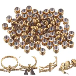 100pcs Stainless Steel Ball Crimp End Beads Dia1.5/2/2.5/3/3.5/4mm Stopper Spacer Beads For Diy Jewelry Making Findings Supplies