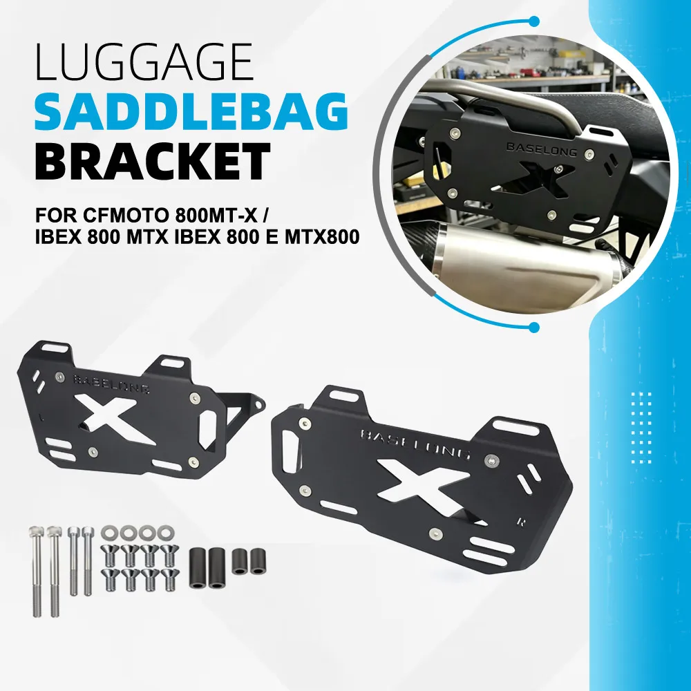 FOR CFMOTO 800MT-X / Ibex 800 MTX Ibex 800 E MTX800 Rear Luggage Rack Cargo Side Panniers Rack Luggage Saddlebag Carrier Bracket