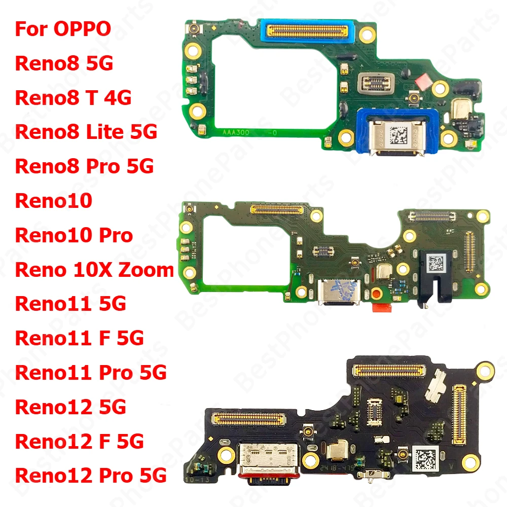 Lade Board Für OPPO Reno12 Reno11 Reno10 Reno8 T Reno 12 11 F 10 Pro 10X Zoom 8T 8 Lite 5G Lade Port Platte USB Stecker