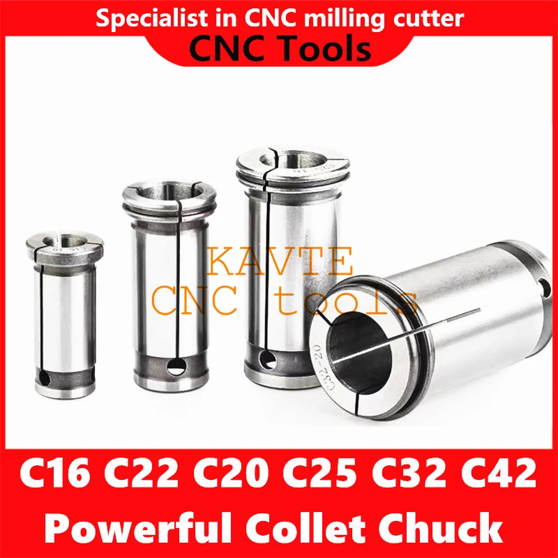 

C16 C22 C20 C25 C32 C42 Powerful Collet Chuck Tool Powerful Collet Milling Cutter Strong Power Collet Chuck 3-32MM C32 Collet SC