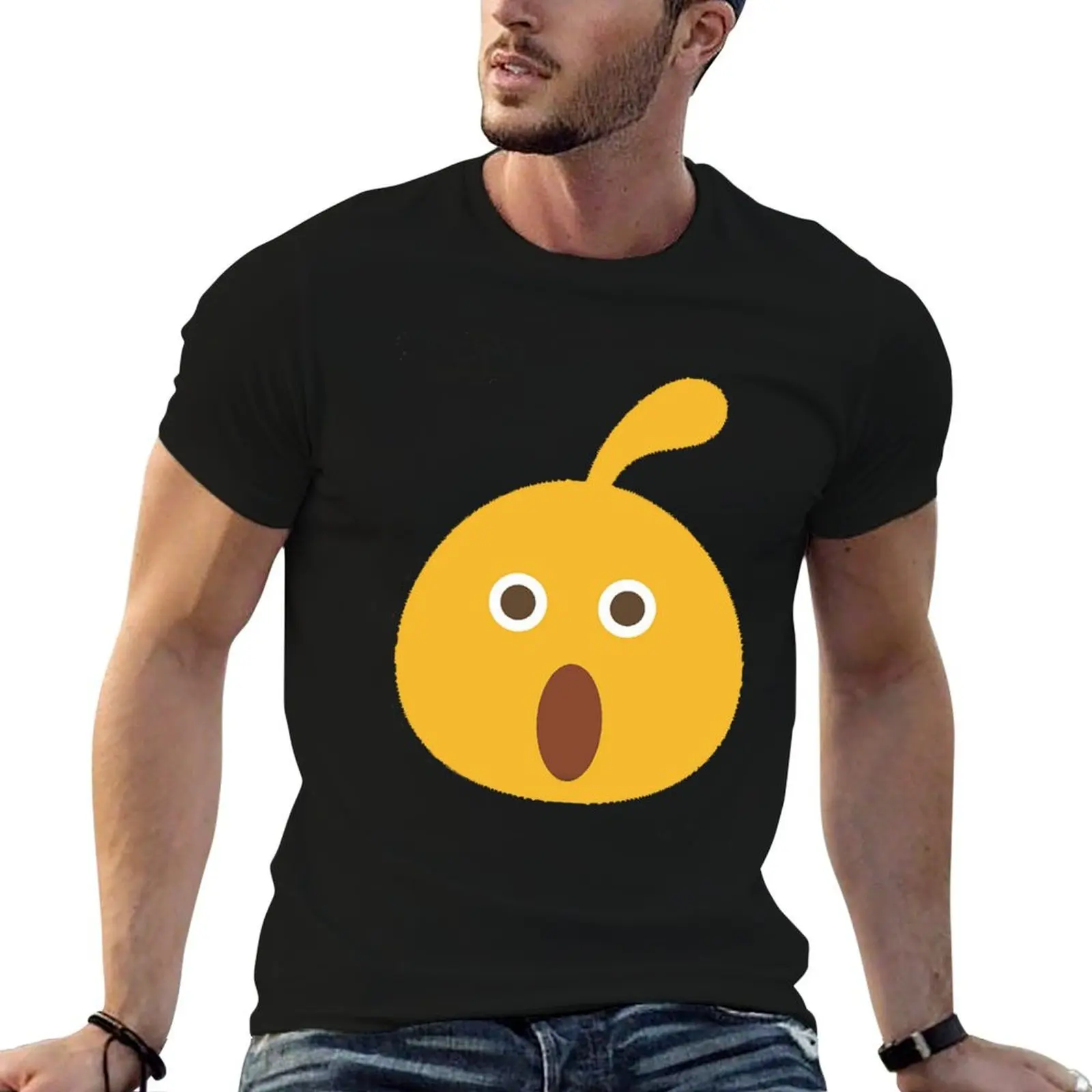 Camiseta Locoroco, camisetas para hombre, Camiseta de algodón, camisetas de anime lisas para hombre, camiseta de gran tamaño