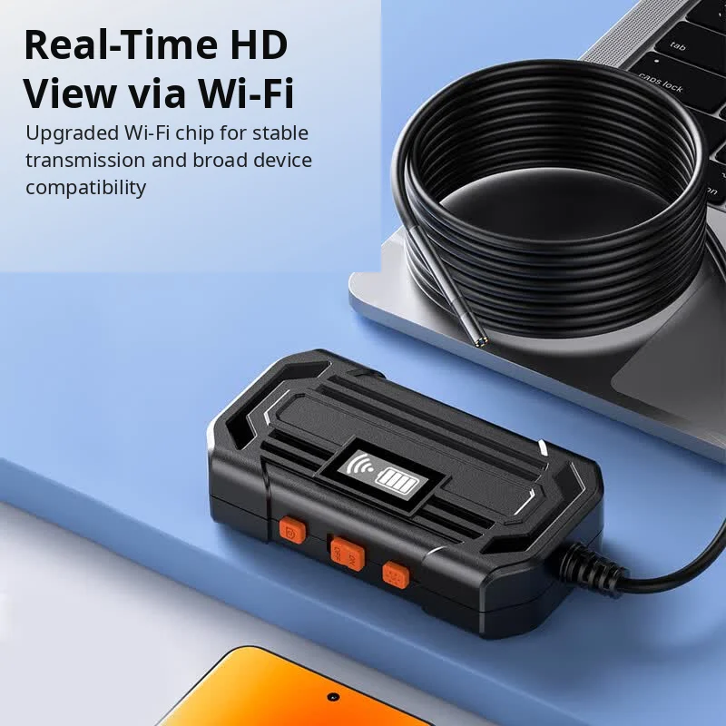3.9mm Single-Lens Inspection Probe Wifi Digital Microscope High-Definition Electronic Repair Magnifier Mobile Industrial Endoscope Vehicle Maintenance Sewer Maintenance Special Use