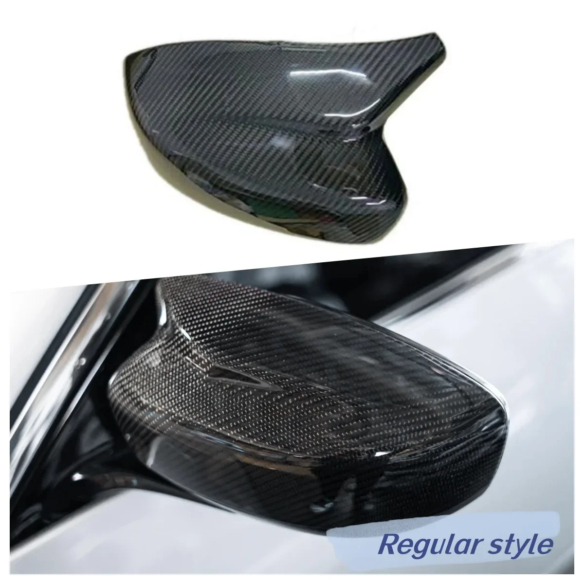 MRD For Infiniti G37 V2 M style Carbon Fiber Car Rearview mirror Cover mirror caps carbon fiber accessories Regular Style.