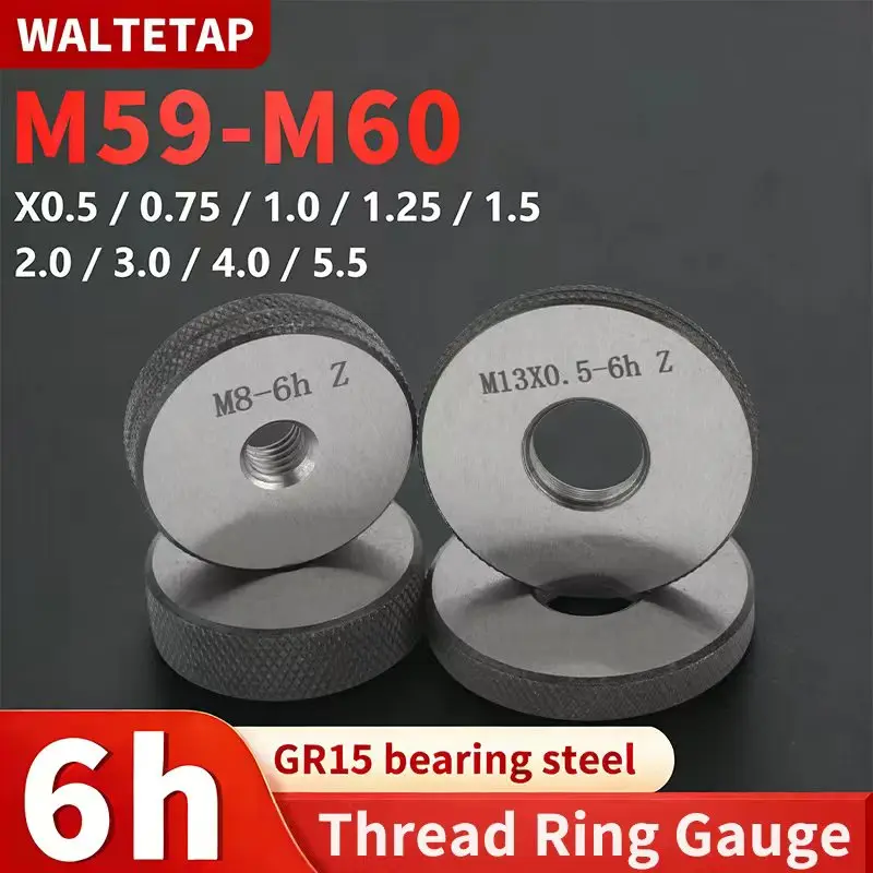 

1 компл. (1*GO+1*NOGO) 6 часов M59-M60 метрический инструмент для измерения кольца с мелкими зубьями X0,5/0,75/1,0/1,25/1,5/2,0/3,0/4,0/5,5