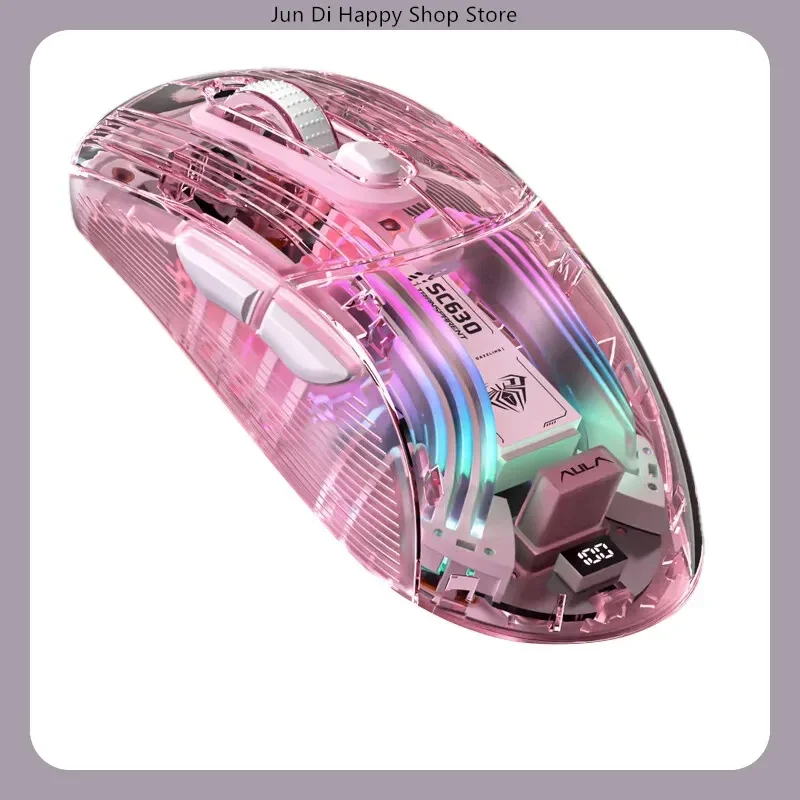 

Беспроводная Bluetooth-мышь Tarantula SC630, RGB-основа, прозрачный дизайн, быстрая зарядка для киберспорта, игрового настольного компьютера и ноутбука