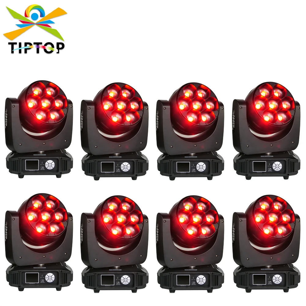 

320W LED Beam Wash Zoom Moving Head Light 7 x 40W Leds DJ Beam Light RGBW 4IN1 Color for Disco Club Party Stage Lighting Show