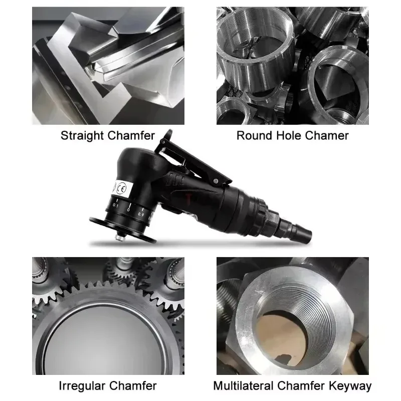 45 ° Metall manuelle pneumatische Fasen maschine Lichtbogen Luftschräg maschine lineare Fasen Werkzeuge Trimmen Lichtbogen Ecke Entgraten Kit