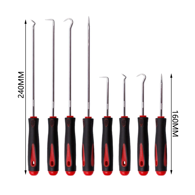 4PCS Car Auto Vehicle Oil Seal Screwdrivers Set O-Ring Seal Gasket Puller Remover Pick Hooks Durable Tools