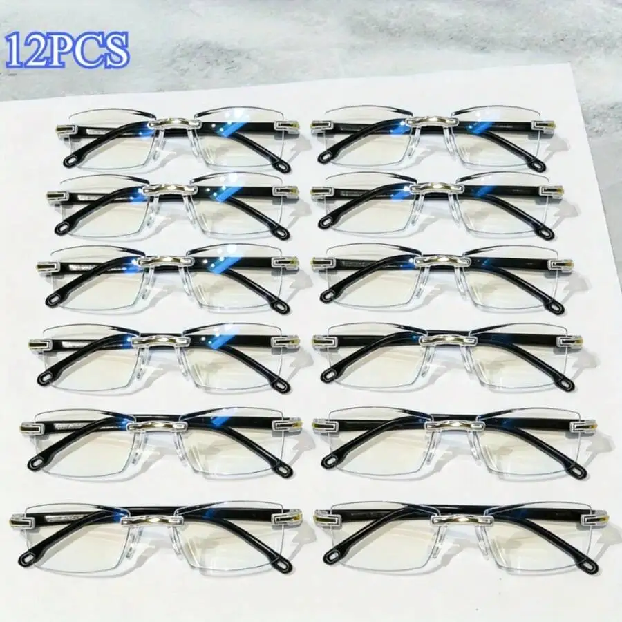 

12 Pairs High-Definition Reading Glasses For Men And Women, Comfortable Business Style