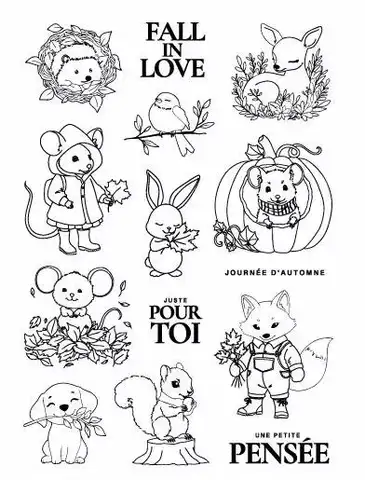 Ny fransk genomskinlig stämpel/sigill för DIY scrapbooking/fotoalbum dekorativa genomskinliga stämpelark A7004 10 best sales fantasifulla stämplar - №10