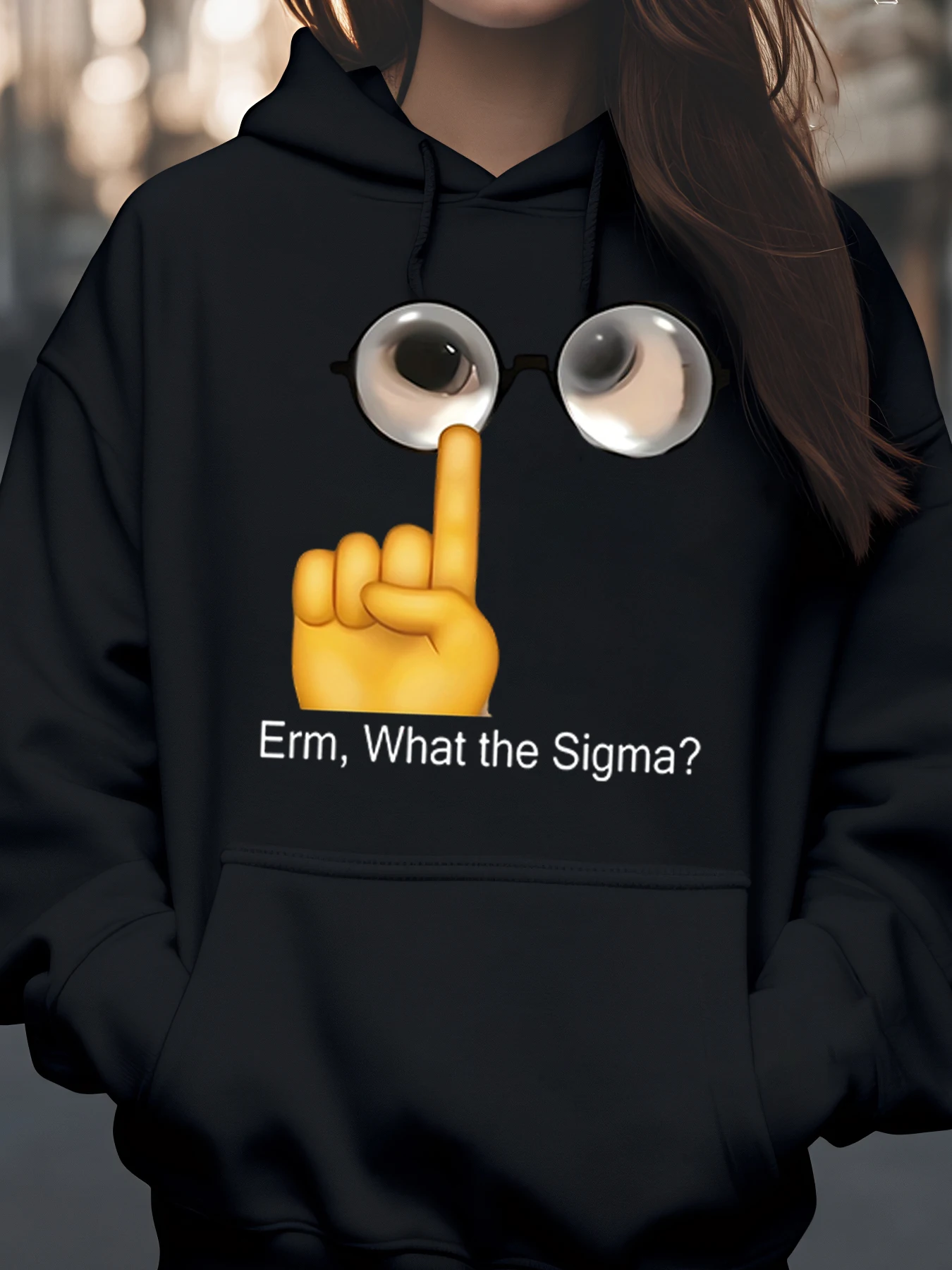 نظارات العين اليدوية إرن ما هو سيجما هوديي ملابس غير رسمية للجنسين أزياء الشارع الشهير #1