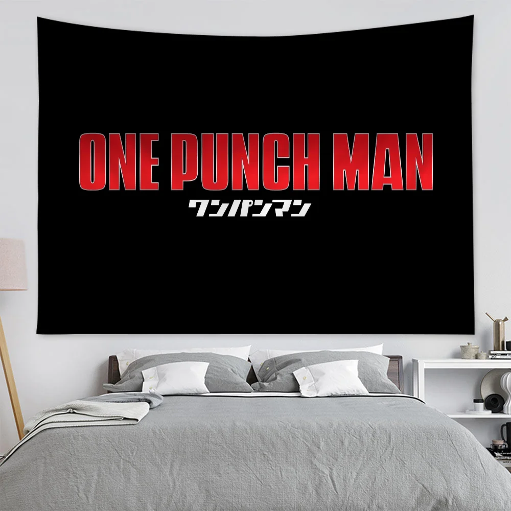 O-One P-Punch Man Hängender böhmischer Wandteppich zum Aufhängen, Tarot, Hippie-Wandteppiche, Wohnheim, Wandbehang, Heimdekoration
