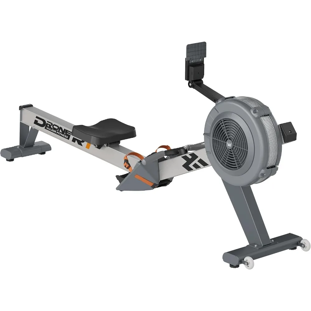 Indoor Rowing Machine, 10-Level Adjustable Resistance Rower, Quiet Smooth Aluminum Rail, 330LB Weight Cap
