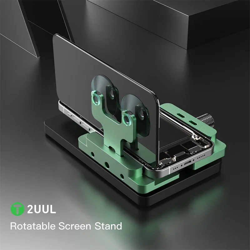 2 uul-mul-multable شاشة LCD قابلة للدوران تثبيت للهاتف المحمول ، شاشة BH06 ، غطاء خلفي فتح أدوات إصلاح المشبك