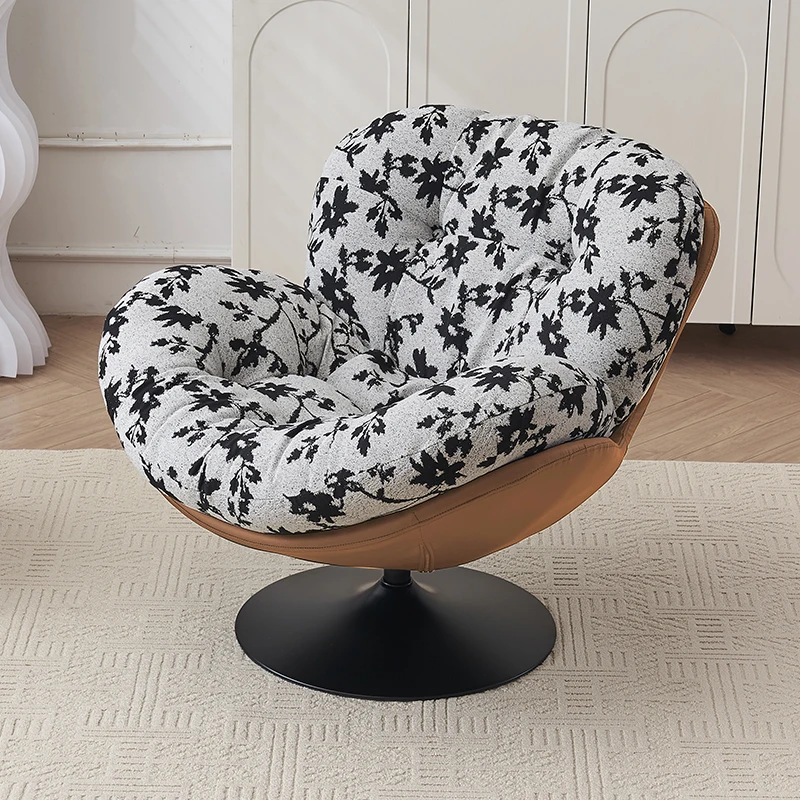 Sala de estar sofá giratorio simple sillón reclinable balcón silla de ocio