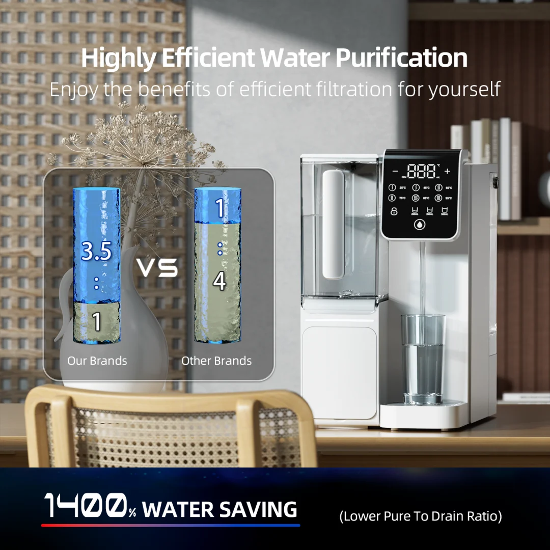Home Instant Countertop Water Purifier Portable RO Reverse Osmosis Water Filter Rotating Head for s
