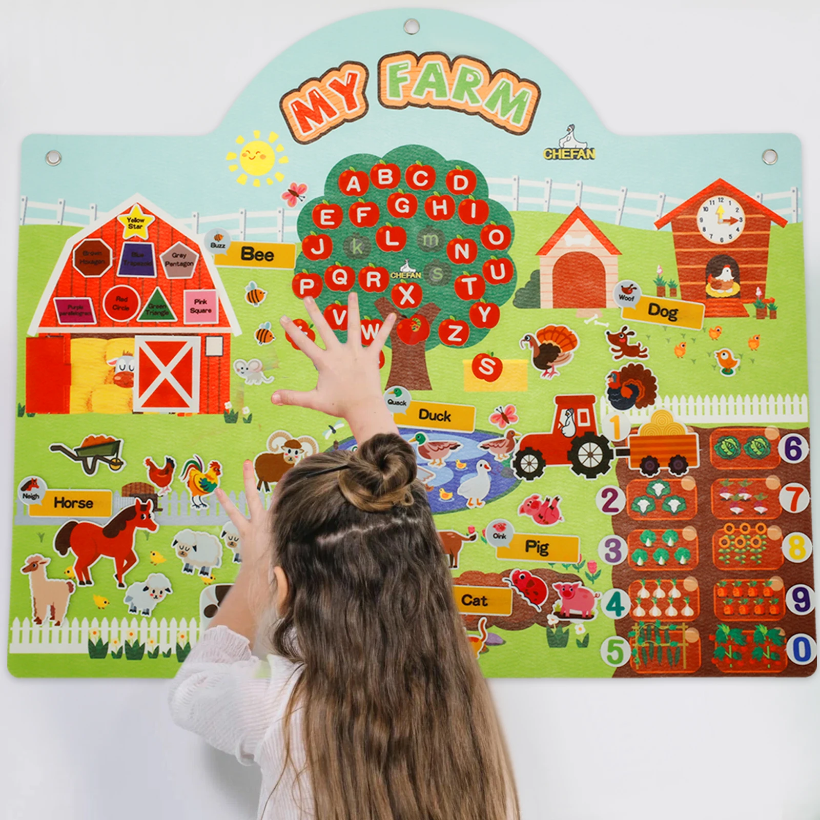 Felt Board Story Set Farm Theme Felt Story Board Early Educational Storytelling Felt Board Interactive Learning Felt Board Funny