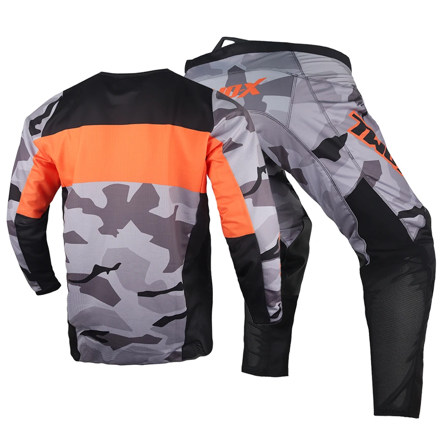 Two-X Motocross Gear Set 180 Bnkr Jersey Pants Combo Adult ATV Downhill Dirt Bike Offroad Moto Suit