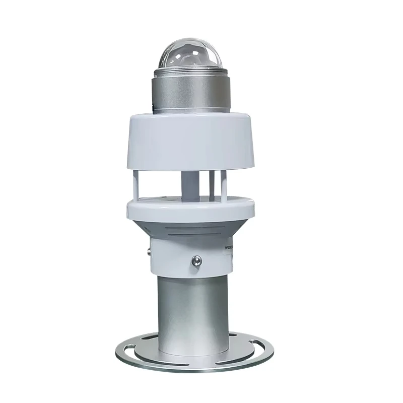 2026 CE 6-in-1 Compact IoT Meteorological Temperature Humidity Solar Radiation Ultrasonic Wind Speed Direction Sensor Weather IP