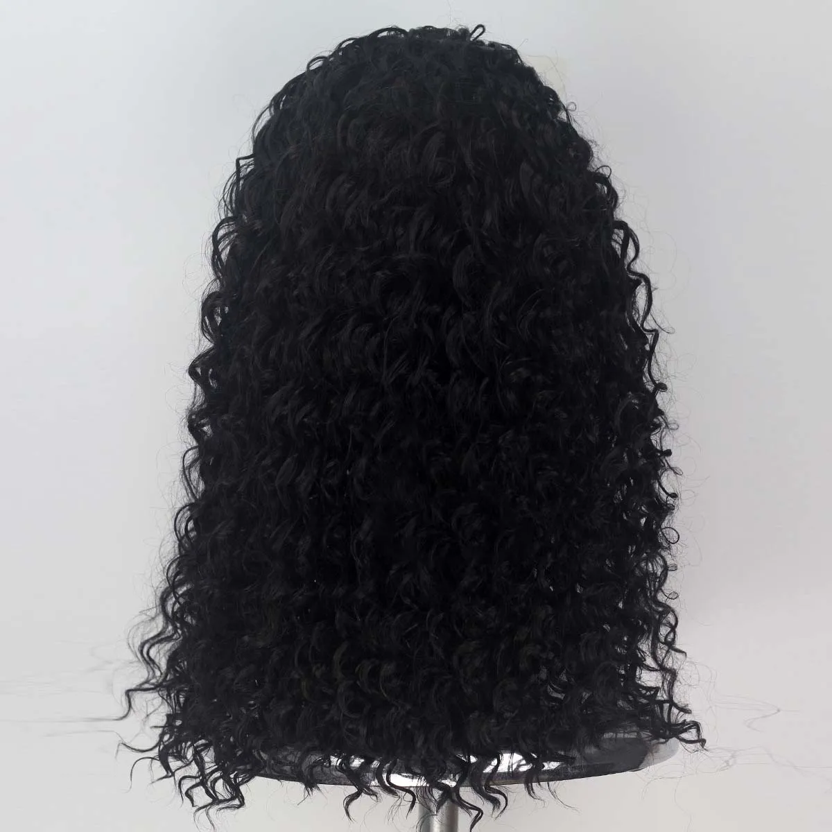 Women Curly Afro Black Synthetic Wig Mother Gothel Halloween Cosplay