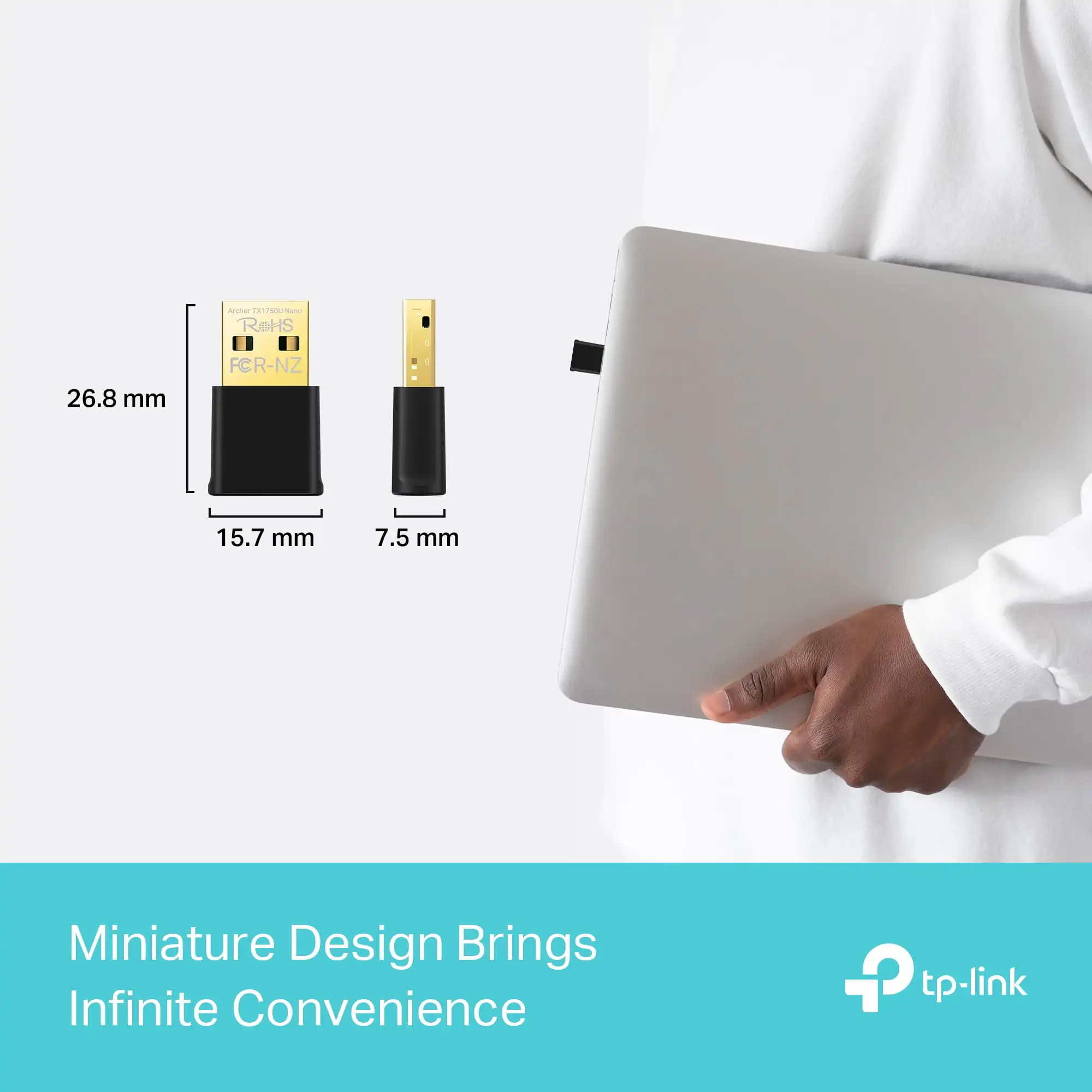 

TP-Link AX1750 Nano Wi-Fi 6 Dual-Band Wireless USB Adapter