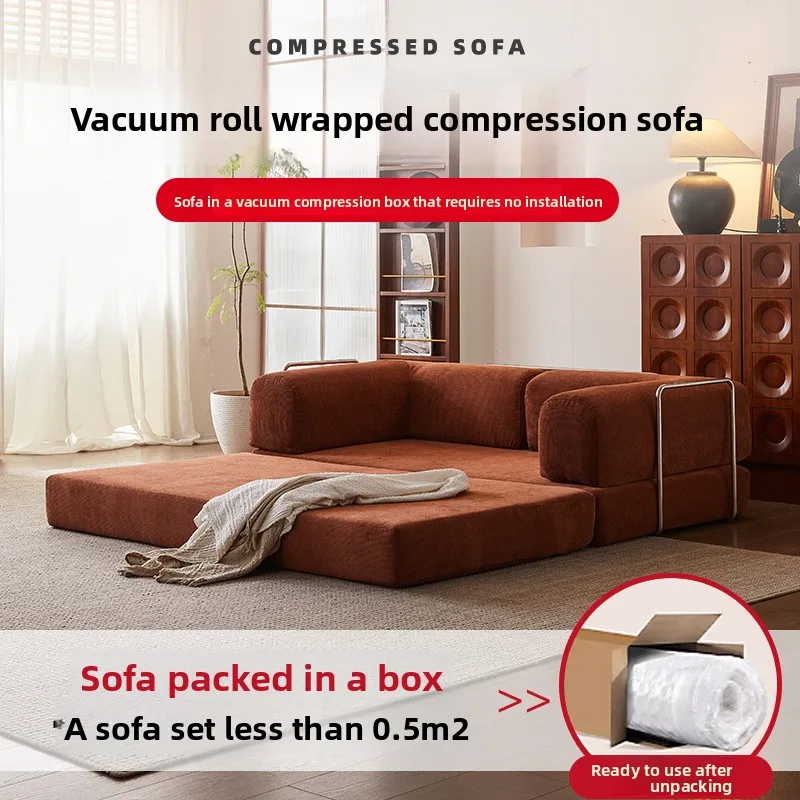 أريكة سرير قابلة للطي مضغوطة 180 سم 200 سم، أريكة أرضية مع مسند ظهر، سرير أريكة قابل للطي بثلاثة مقاعد مع وسائد، مقاس كينج #5