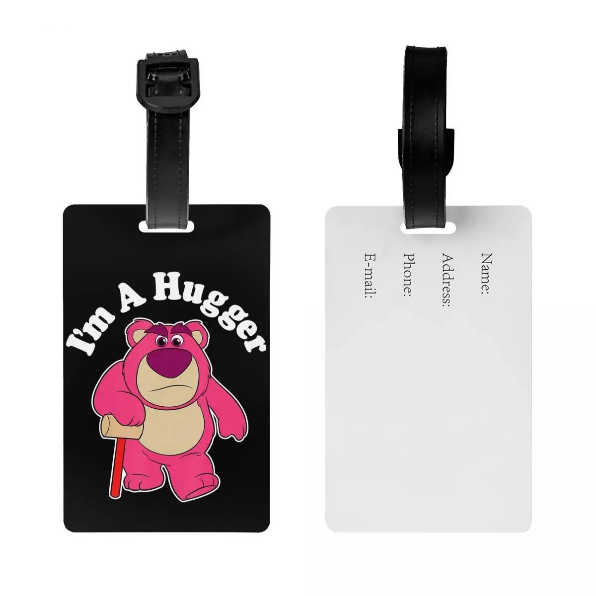 Toy Story Kids Movies Lotso Luggage Tag Travel Accessories Silicon Portable Label Baggage Tag Name ID Address Baggage Tags Gift