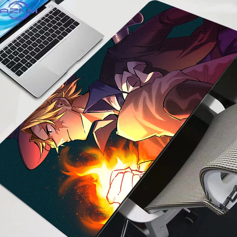 Mouse Pad One Piece Sabo Anime Durable Gaming Accessories Mousepad Gamer PC Completo Computer Keyboard Desk Mat Varmilo