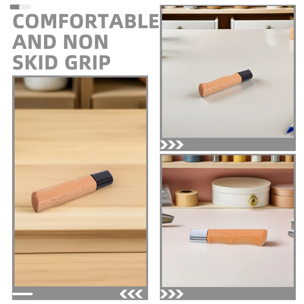 2pcs Rosewood Cutter Handle: Wooden Replacement Grip Kitchen Knives Nonslip Ergonomic Design Suitable For Chopping Cutters,