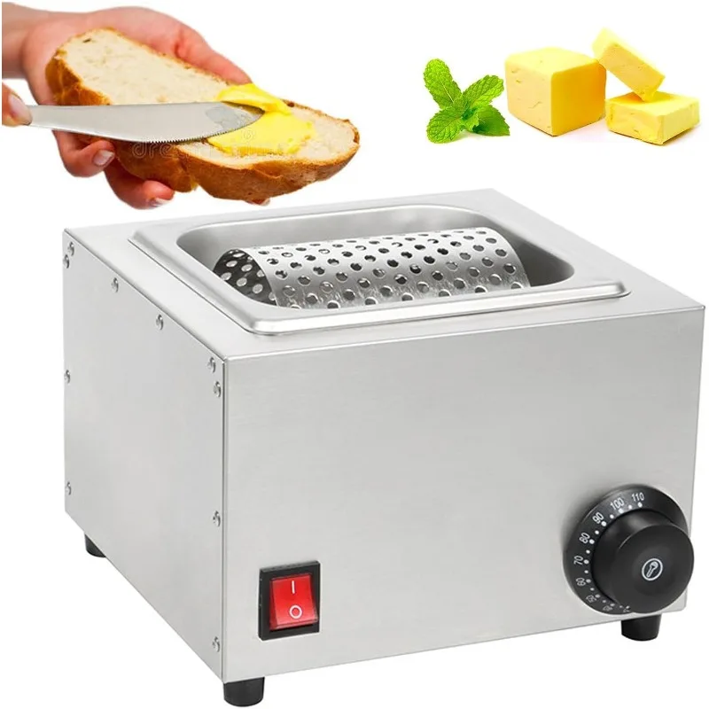 Electric Heated Stainless Steel Butter Roller Melter Butter Spreader Tool For Burger Street Stall DIY Cooking Use